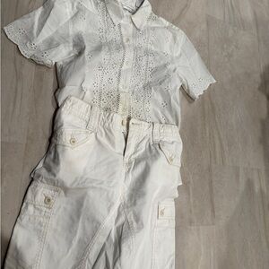 Ralph Lauren Cream Eyelet Blouse